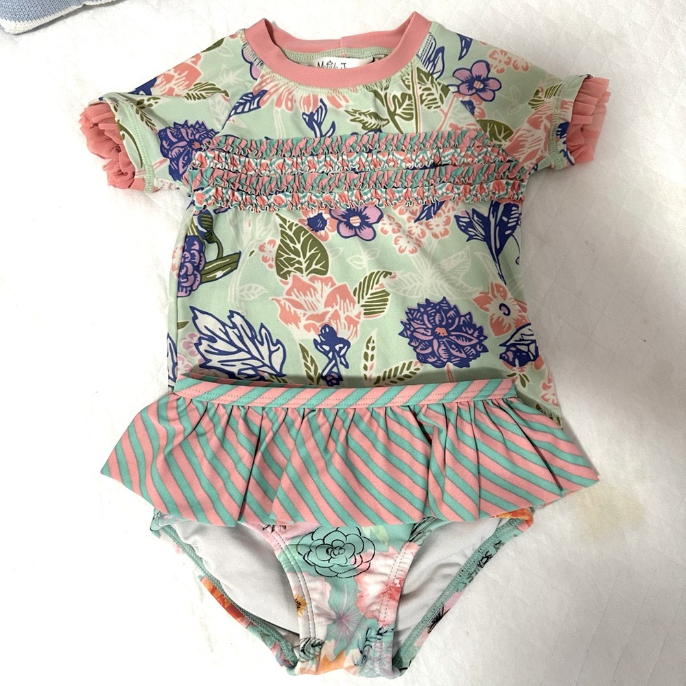 VGUC MATILDA JANE BABY GIRL 2 PIECE SWIMSUIT - 18-24 months